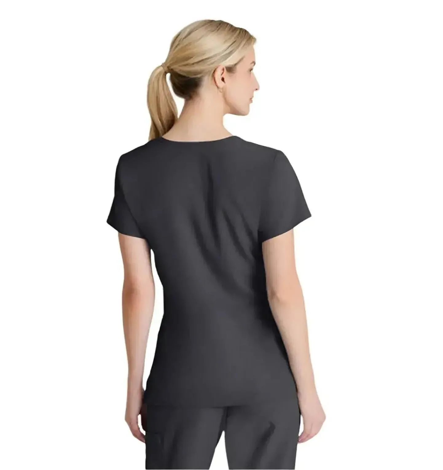 SKECHERS™ by Barco Reliance 3-Pocket Crossover V-Neck Scrub Top-Plus