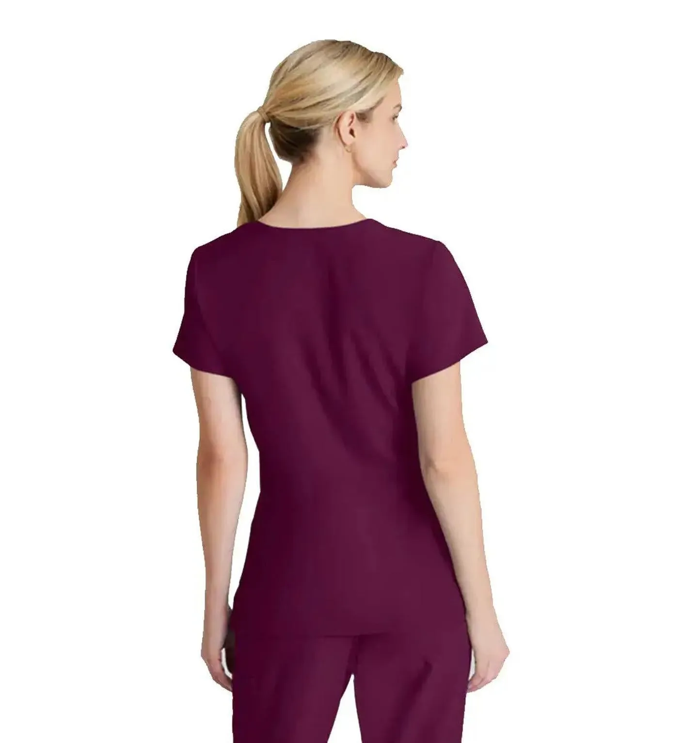 SKECHERS™ by Barco Reliance 3-Pocket Crossover V-Neck Scrub Top-Plus