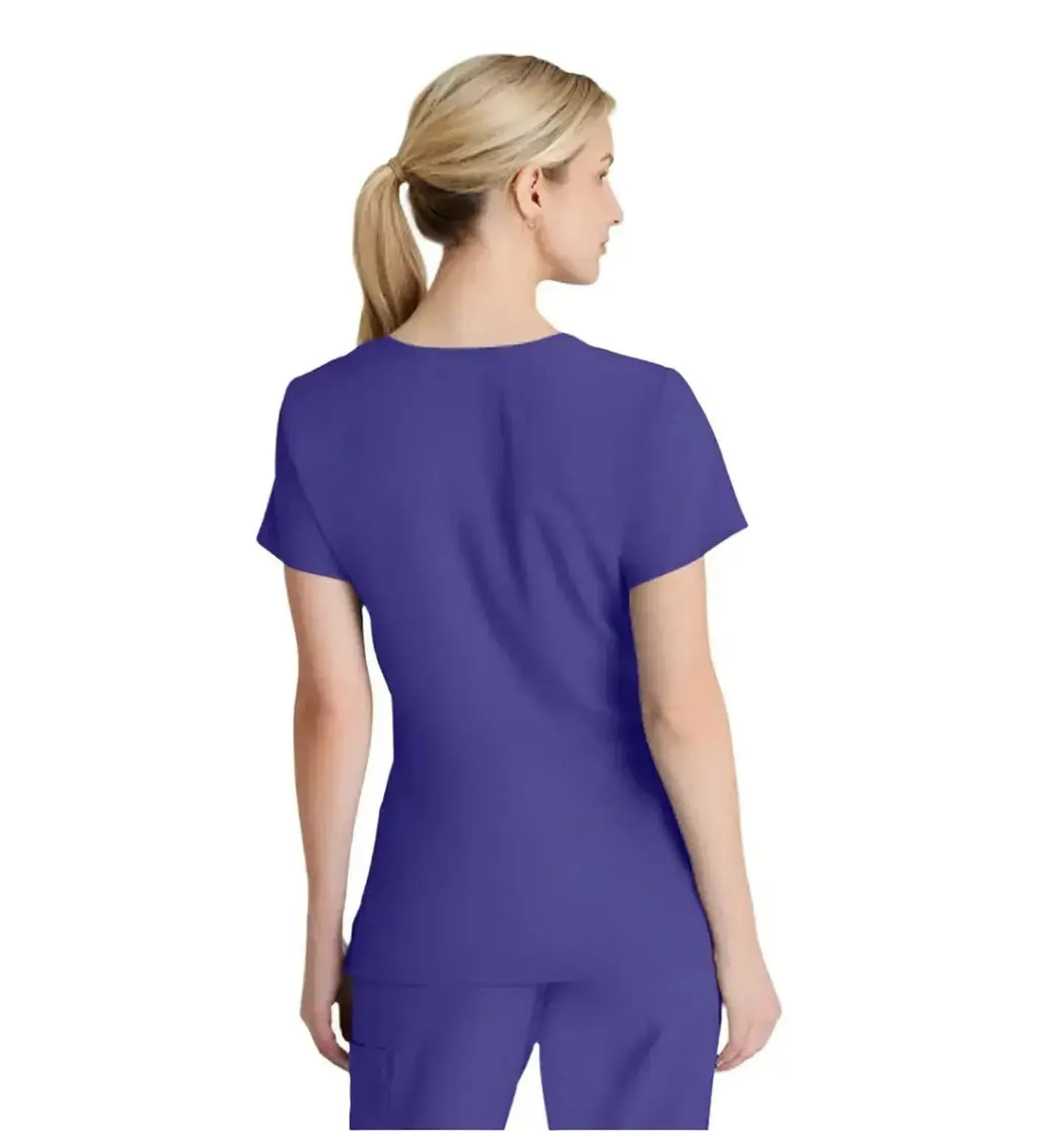 SKECHERS™ by Barco Reliance 3-Pocket Crossover V-Neck Scrub Top-Plus