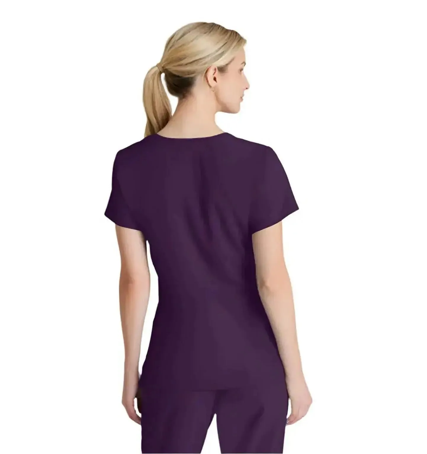 SKECHERS™ by Barco Reliance 3-Pocket Crossover V-Neck Scrub Top-Plus