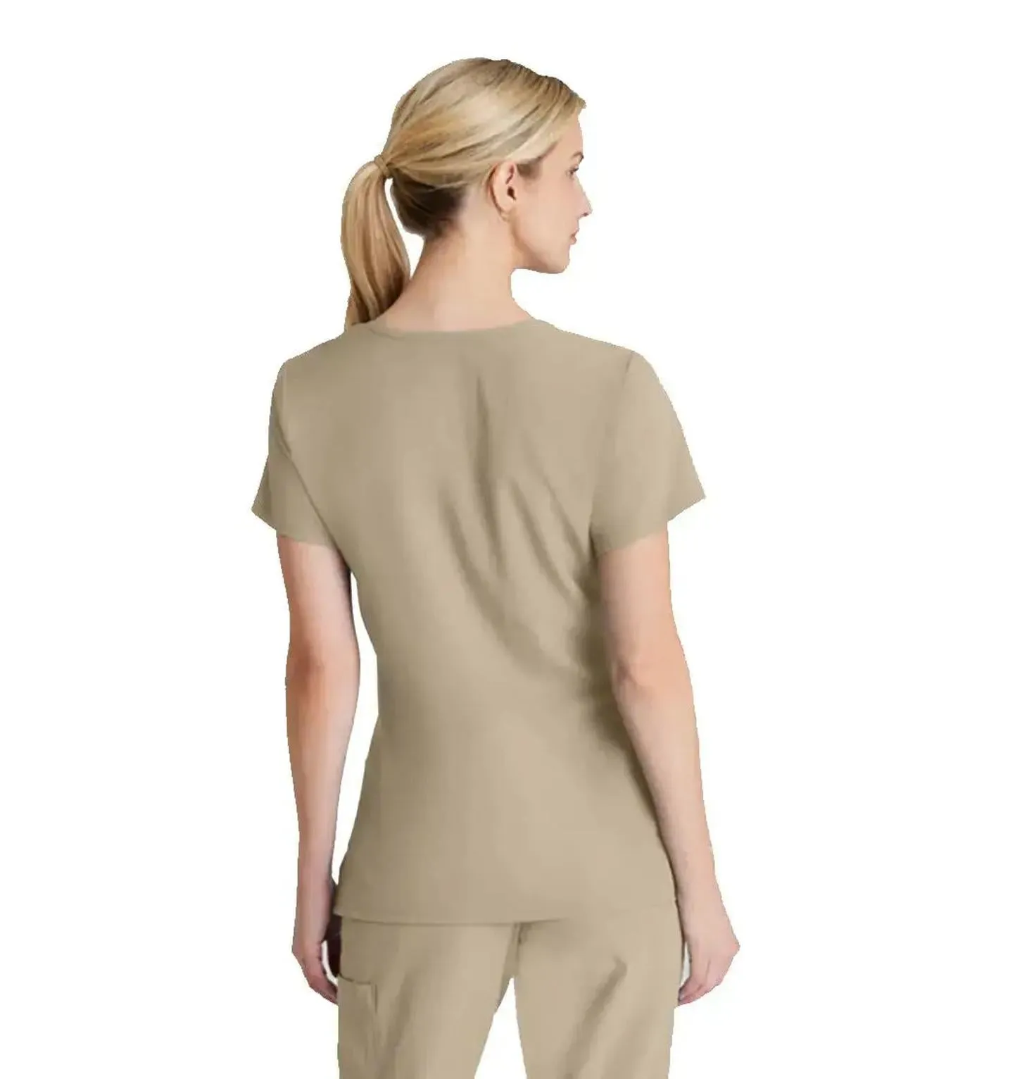SKECHERS™ by Barco Reliance 3-Pocket Crossover V-Neck Scrub Top-Plus