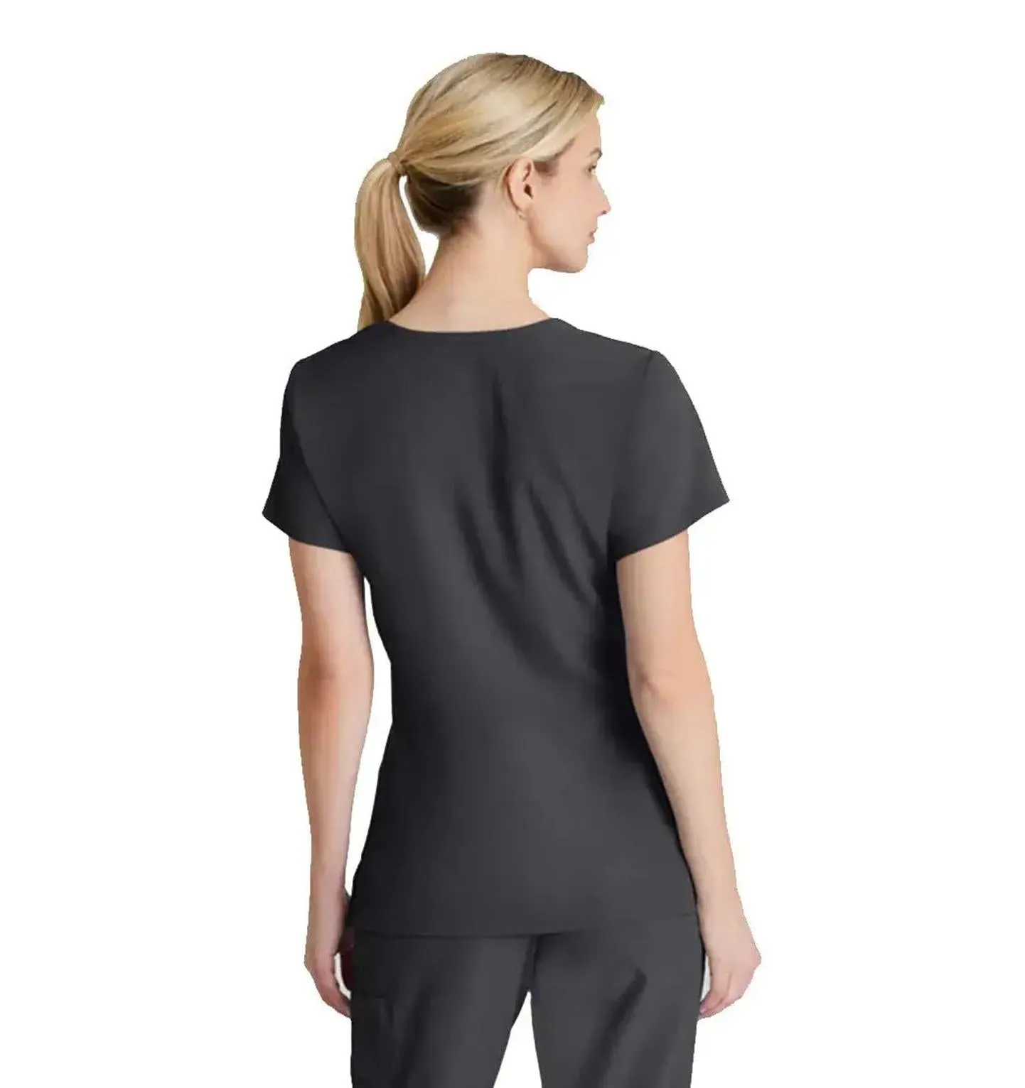 SKECHERS™ by Barco Reliance 3-Pocket Crossover V-Neck Scrub Top-Plus