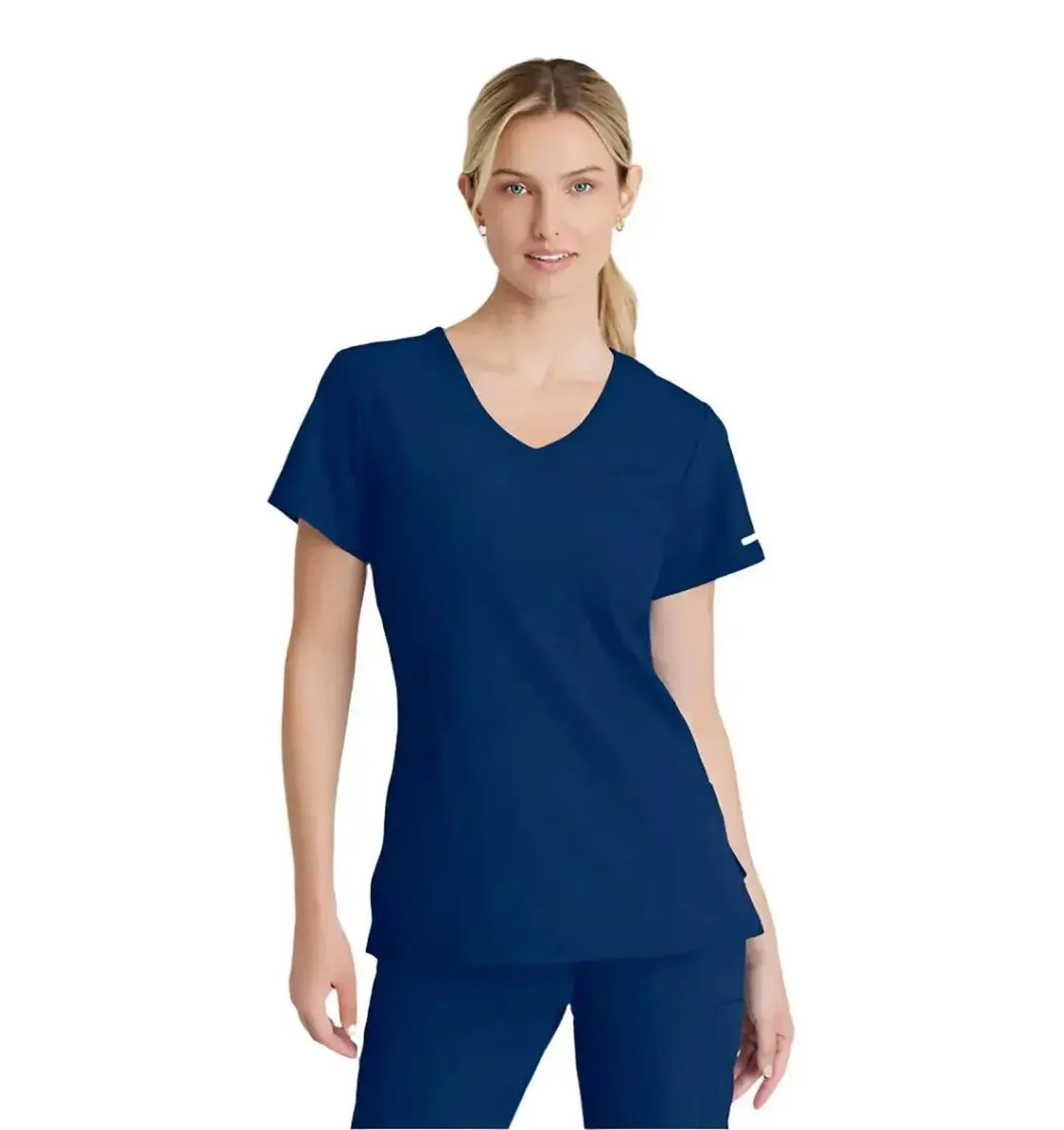 SKECHERS™ by Barco Reliance 3-Pocket Crossover V-Neck Scrub Top-Plus