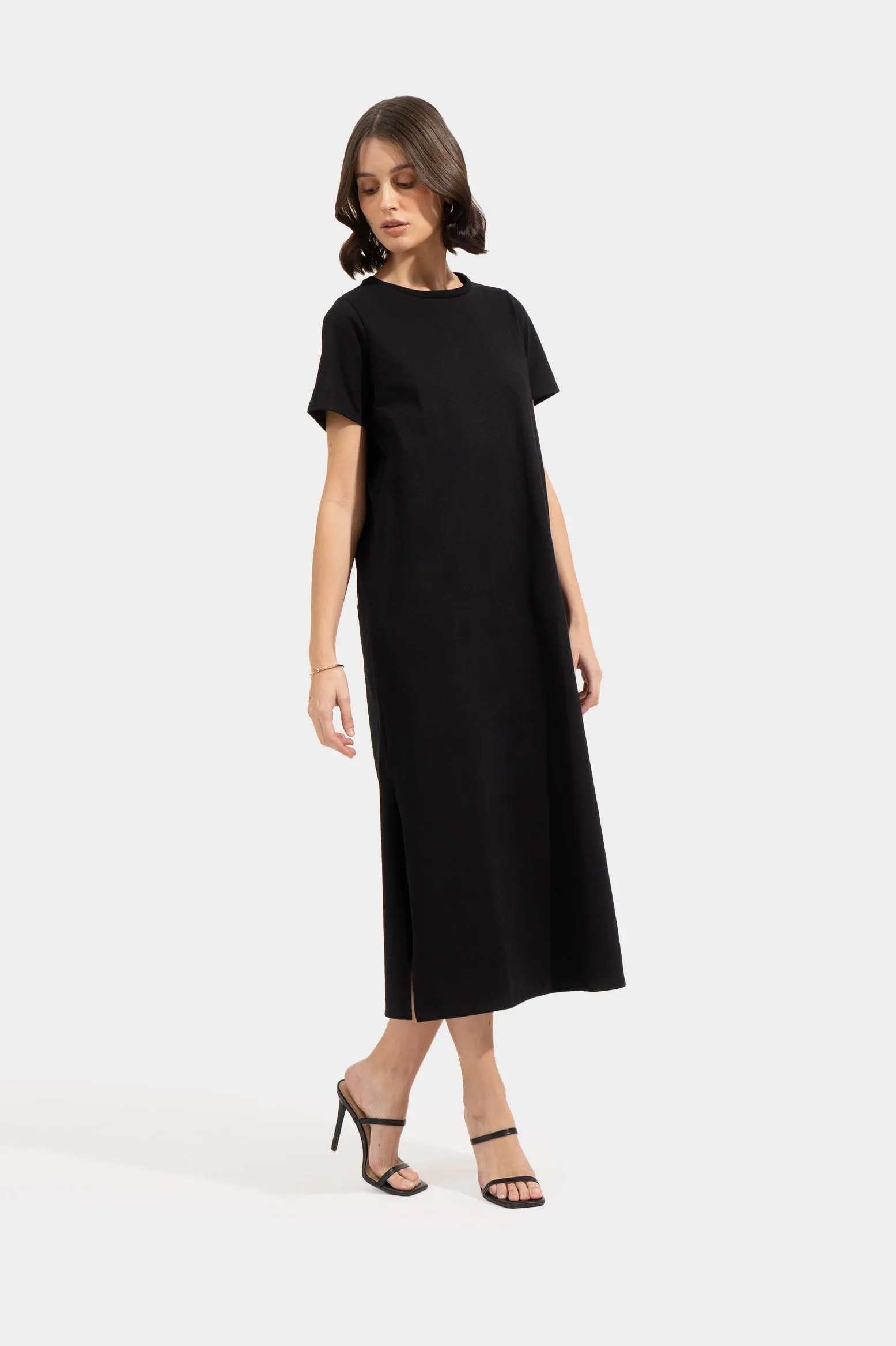 Slip On Midi Dress