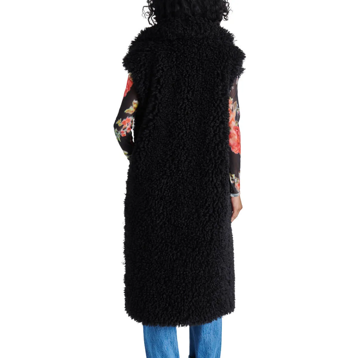 Steve Madden Giada Faux Fur Collar Vest