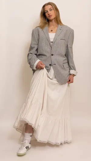 Stripe fitted blazer.bb