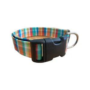 Tangerine Plaid Collar