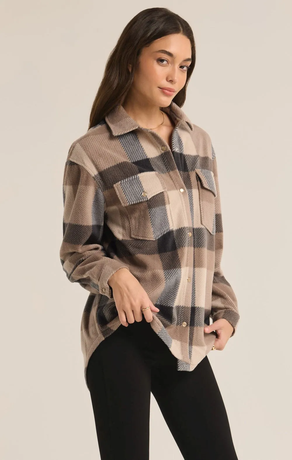 Top - Z Supply Hiker Two Tone Fleece Jacket