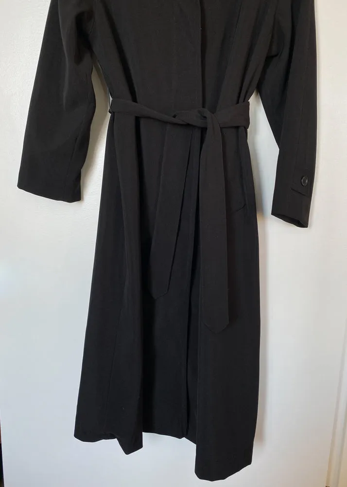 Veronica's Long Black Trenchcoat