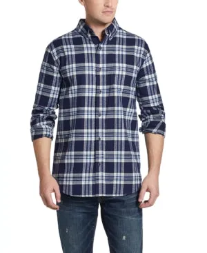 Weatherproof Vintage Mens Brushed Antique Flannel Plaid Shirt