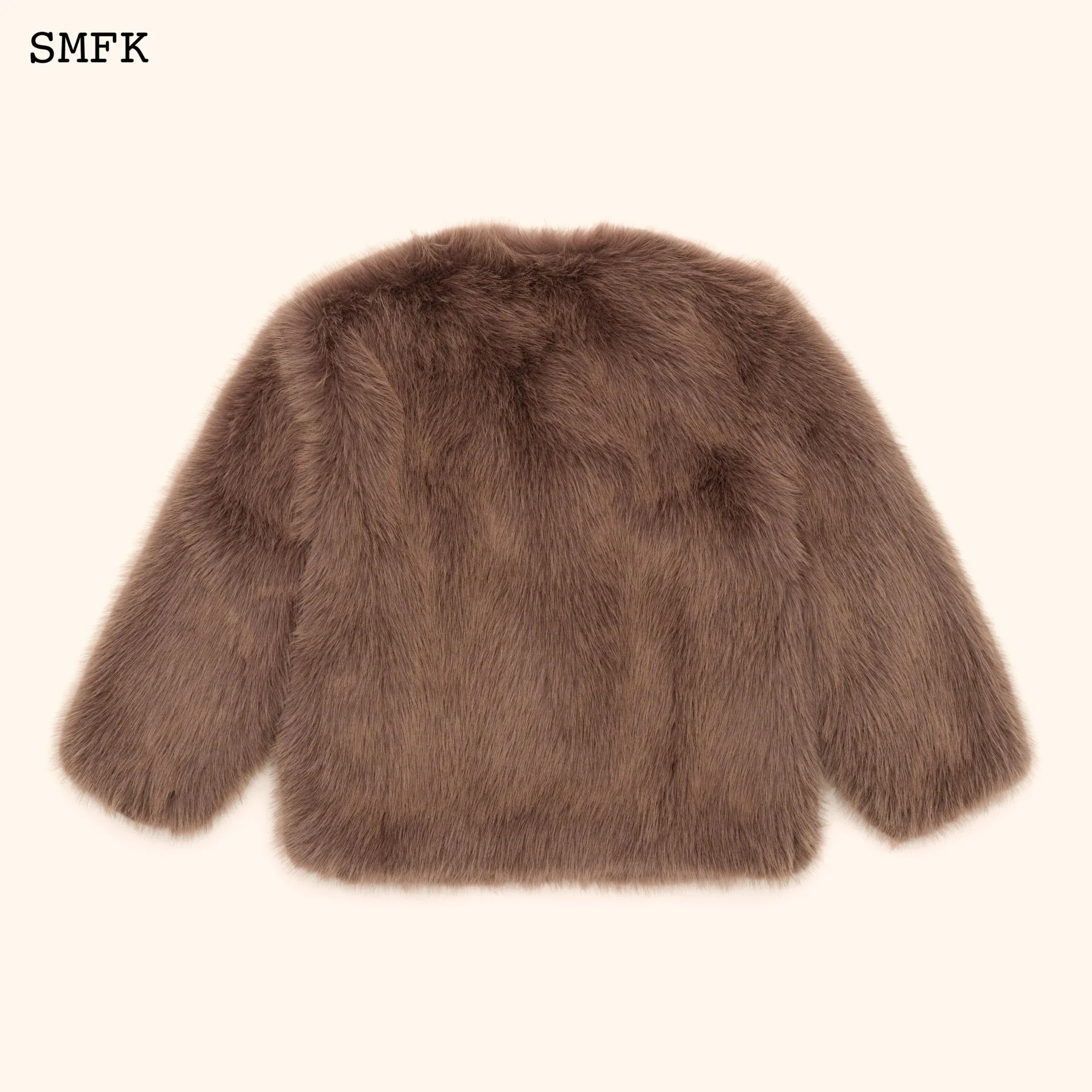 Wildworld Classic Faux Fur Jacket In Purple
