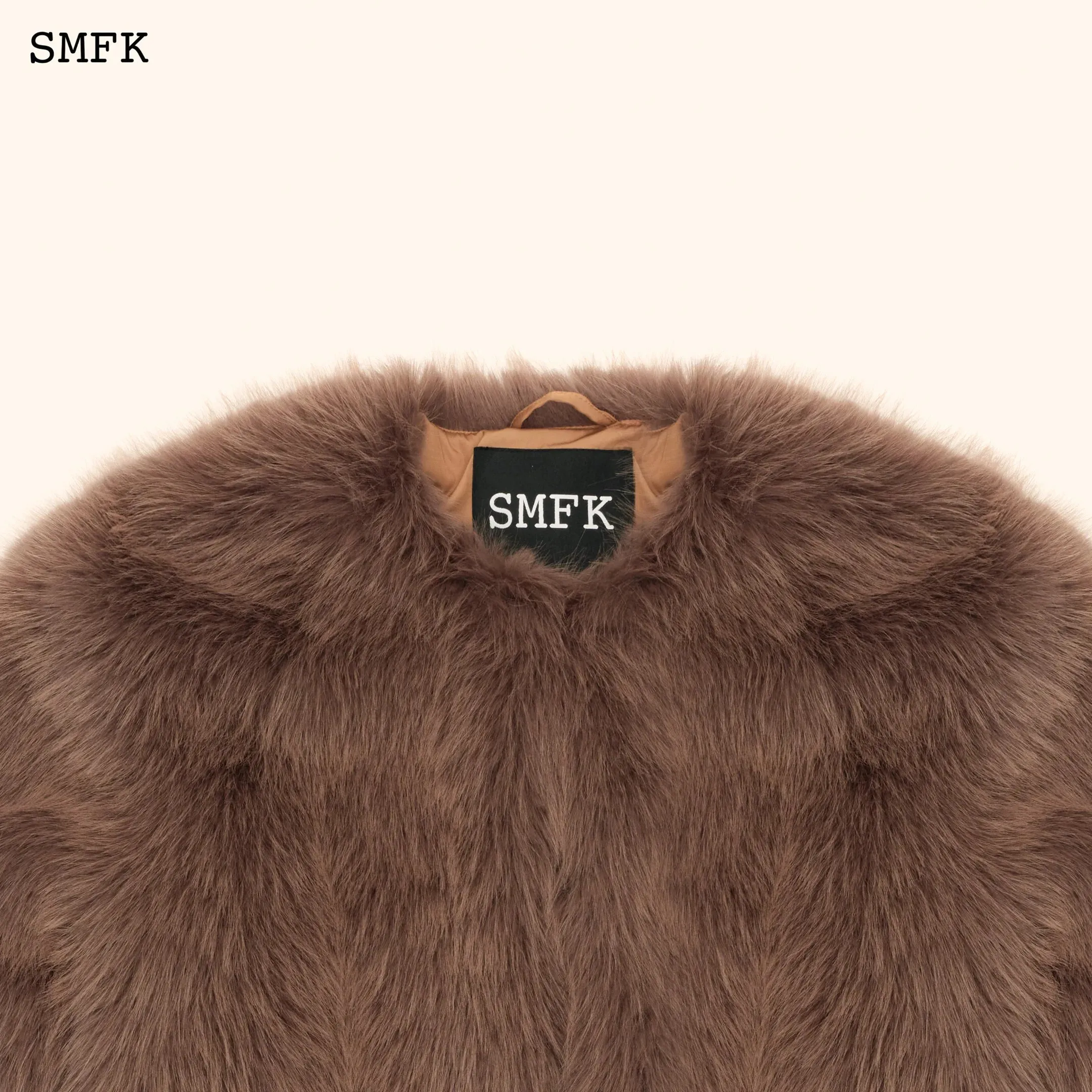 Wildworld Classic Faux Fur Jacket In Purple