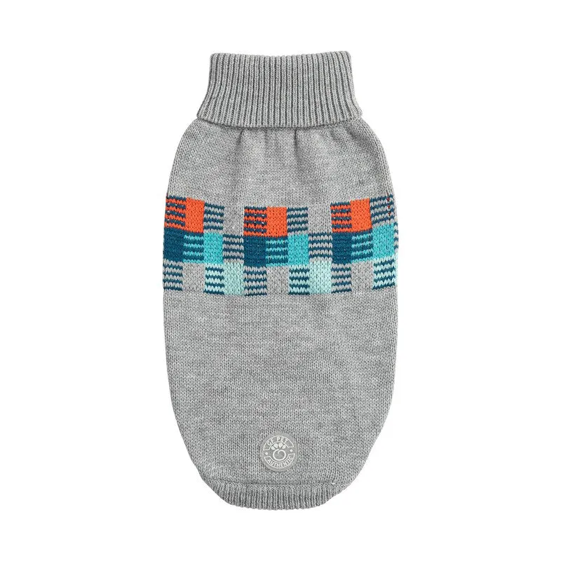 Winter Sailor Sweater - Grey Mix: Cozy Retro Style