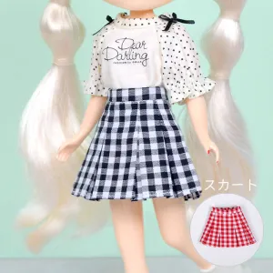 [Winter Sale]Dear Darling fashion for dolls「ボックスプリーツスカート」