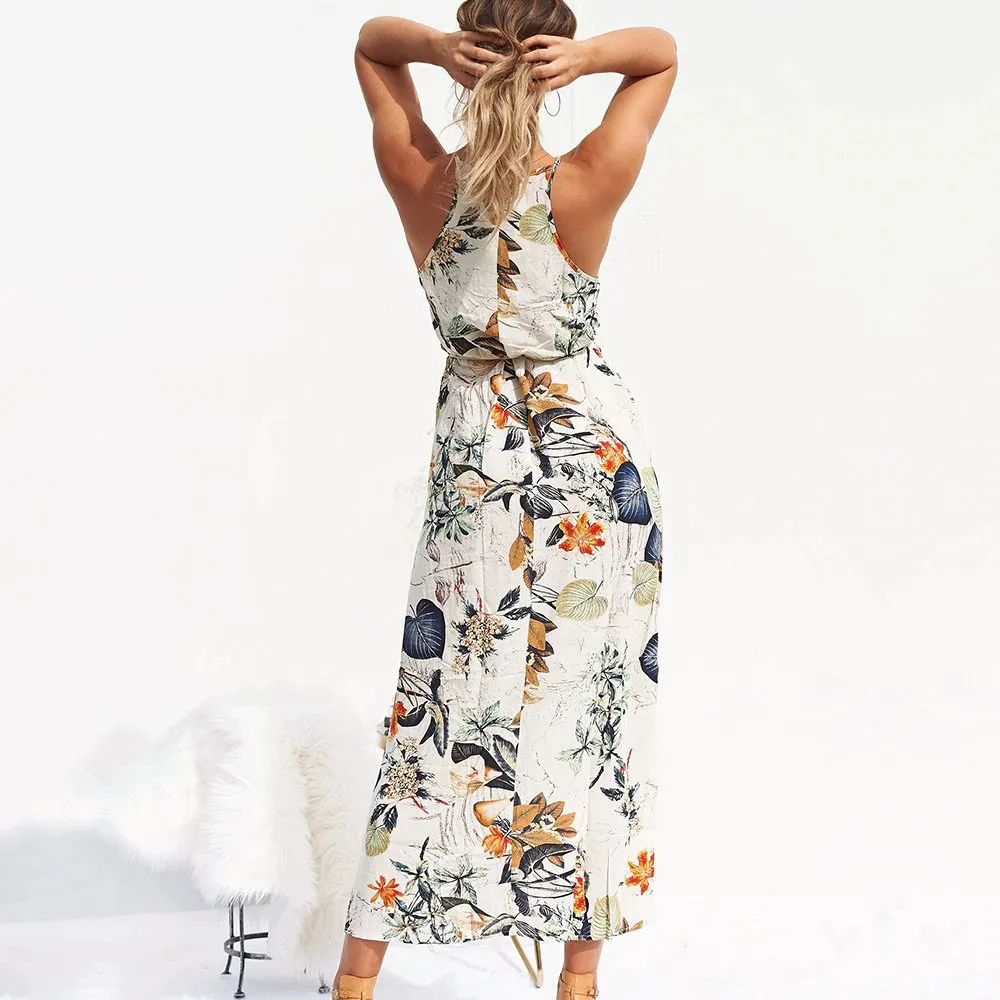 Women's Summer Beach Casual Maxi Long Dress