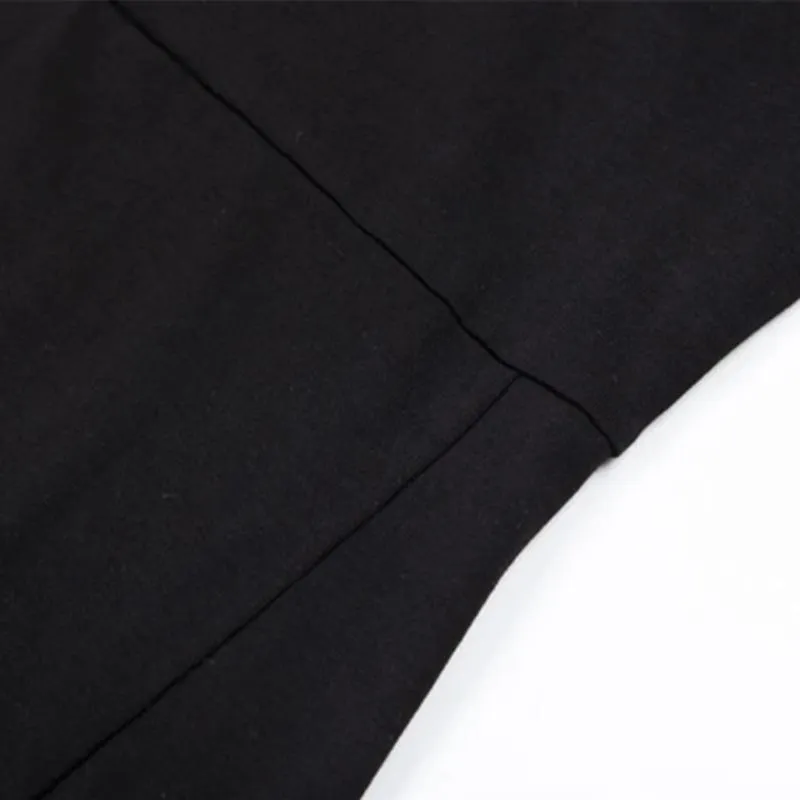 Women's Summer Casual Sleeveless Split Dress With High Neck