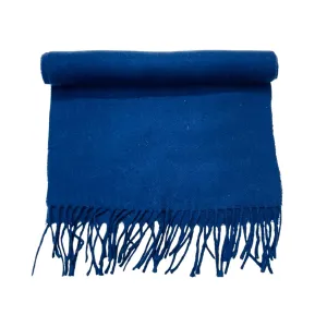 Wool Scarf Lime Blue