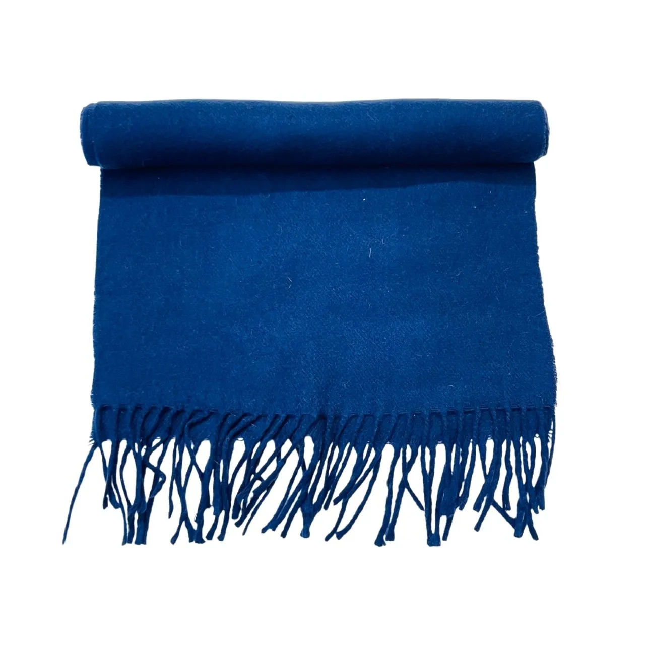 Wool Scarf Lime Blue